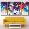 Abstract Splatter Couple panels paint by numbers