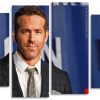 actor Ryan Reynolds Panels paint by numbers