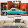 Aestehtic Blue Classic Car Panels paint by numbers