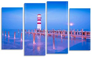 Am See Podersdorf Lighthouse Panel paint by numbers