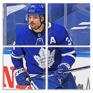 Auston Matthews Ice Hockey Player Panels paint by numbers