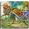 floral bike Panels paint by numbers