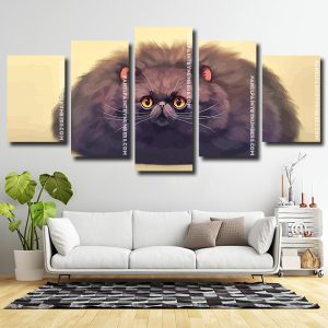 fluffy black cat Panel paint by numbers