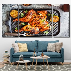 grilled chicken panel paint by numbers