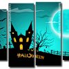 halloween castle Panels paint by numbers