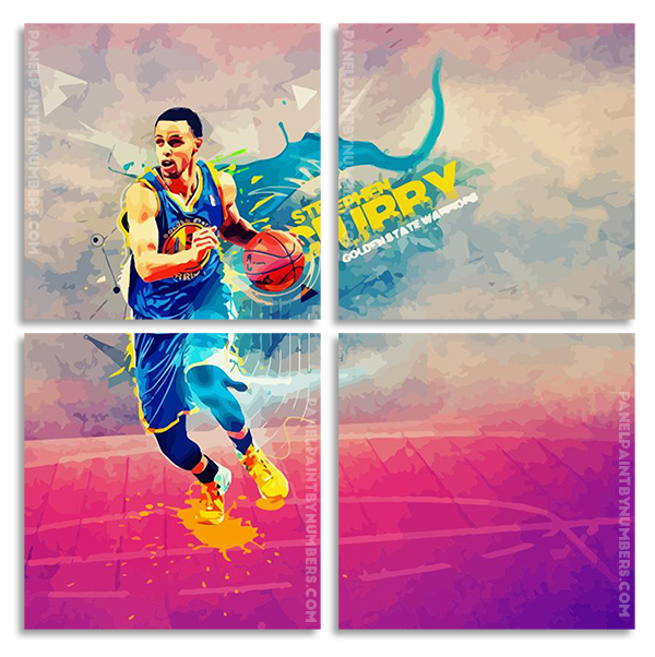 Stephen Curry panels paint by numbers panels paint by numbers