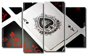 Ace Playing Card 4 Panels Paint By Numbers