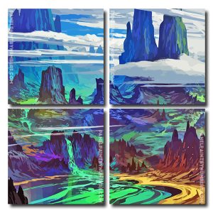 Beautiful Fantasy Landscape Square Panels Paint By Numbers