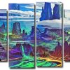 Beautiful Fantasy Landscape 4 Panels Paint By Numbers