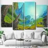 Fantasy Landscape Scenery 4 Panels Paint By Numbers