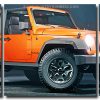 Orange Jeep 3 Panels Paint By Numbers