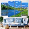 Italy Mountains Landscape 4 Panels Paint By Numbers