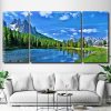 Italy Mountains Landscape 3 Panels Paint By Numbers