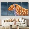 Light Leopard 3 Panels Paint By Numbers