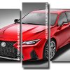 Red Lexus 5 Panels Paint By Numbers