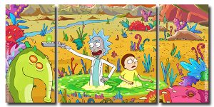 Rick And Morty Volume Two 3 Panels Paint By Numbers