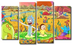 Rick And Morty Volume Two 4 Panels Paint By Numbers