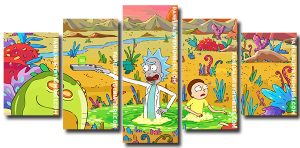 Rick And Morty Volume Two 5 Panels Paint By Numbers