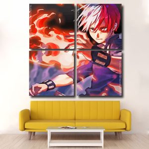 Todoroki Mha Square Panels Paint By Numbers