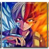 Todoroki My Hero Academia 3 Panels Paint By Numbers