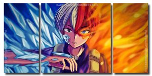 Todoroki My Hero Academia 3 Panels Paint By Numbers