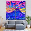 Trippy Landscape Square Panels Paint By Numbers