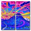 Trippy Landscape Square Panels Paint By Numbers