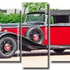 Vintage Mercedes Benz 5 Panels Paint By Numbers