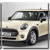 White Minicooper 3 Panels Paint By Numbers