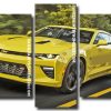 Yellow Chevrolet Camaro 5 Panels Paint By Numbers