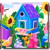 Aesthetic Birds 3 Panels Paint By Numbers