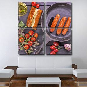 Aesthetic Hot Dogs Square Panels Paint By Numbers