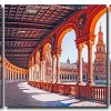 Aesthetic Sevilla 3 Panels Paint By Numbers