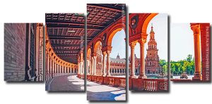 Aesthetic Sevilla 5 Panels Paint By Numbers