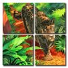 Aesthetic Wild Tiger Square Panels Paint By Numbers