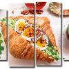 Avocado Croissant 4 Panels Paint By Numbers