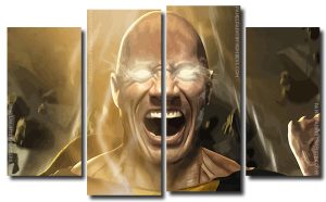 Black Adam Marvel 4 Panels Paint By Numbers