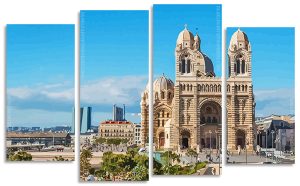 Cathedrale La Major France Marseille 4 Panels Paint By Numbers