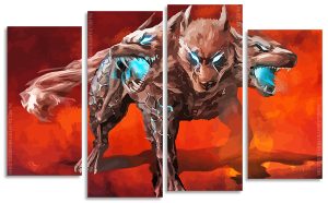 Cerberus 4 Panels Paint By Numbers