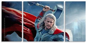 Chris Hemsworth Thor Avengers 3 Panels Paint By Numbers