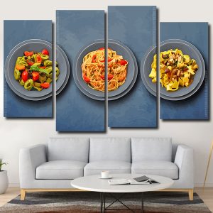 Classic Pasta 4 Panels Paint By Numbers