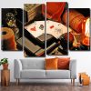 Corona Playing Cards 4 Panels Paint By Numbers