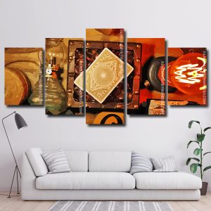 Corona Playing Cards Art 5 Panels Paint By Numbers