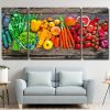 Fruits and Vegetables Art 3 Panels Paint By Numbers