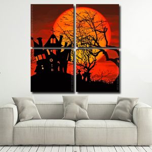 Halloween Night Square Panels Paint By Numbers