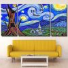 Halloween Starry Night 3 Panels Paint By Numbers