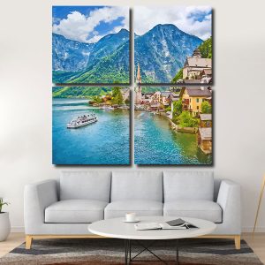 Hallstatt Austria Square Panels Paint By Numbers