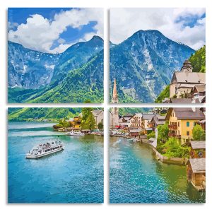 Hallstatt Austria Square Panels Paint By Numbers