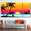 Hawaii Seascape 3 Panels Paint By Numbers