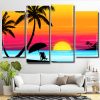 Hawaii Seascape 4 Panels Paint By Numbers